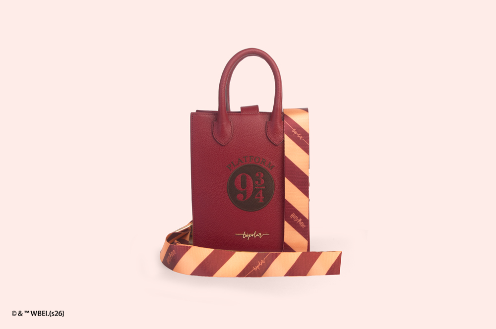 MINI TOTE 9 3/4 BURGUNDY